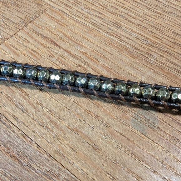 ✨ Dazzling Double Wrap Beaded Leather Bracelet – Effortlessly Chic & Boho Glam! - Picture 2 of 7